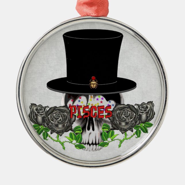 Pisces-skal Julgransprydnad Metall (Framsidan)