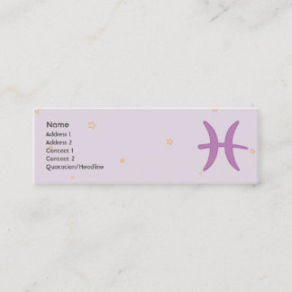 Pisces - smala mini visitkort