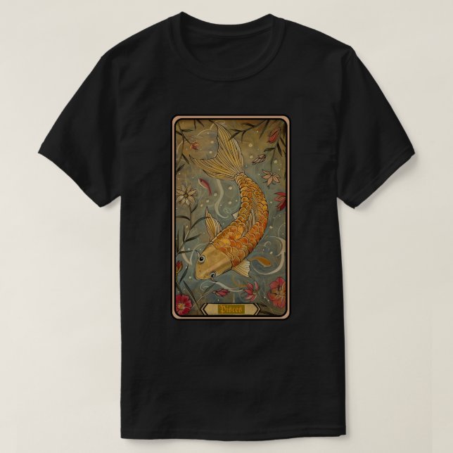 Pisces Sol-tecken T Shirt (Design framsida)