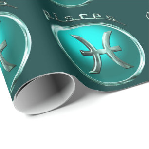 Pisces   som den astrologiska fisken undertecknar presentpapper