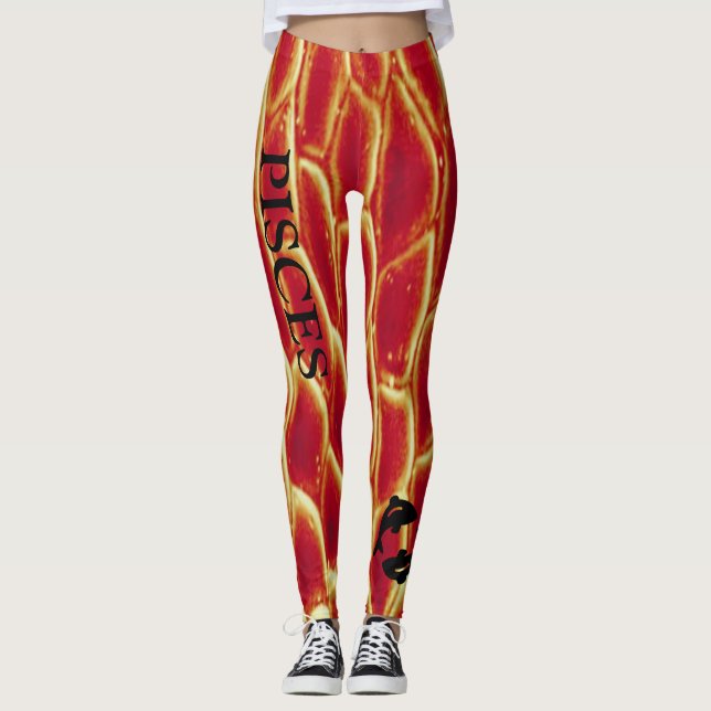 PISCES spring-/genomkörare-/hakdamasker Leggings (Framsida)