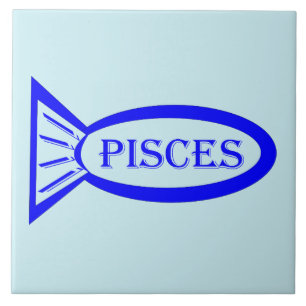 Pisces Stjärntecken Fish Bear Tile Kakelplatta
