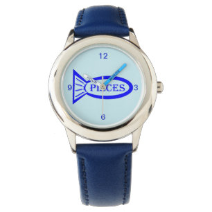 Pisces Stjärntecken Fish Kids Watch Armbandsur