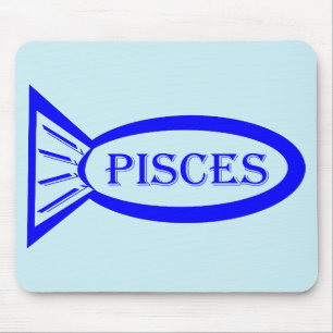 Pisces Stjärntecken Fish Mousepad Musmatta