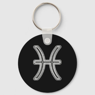 Pisces stjärnteckensymbol nyckelring