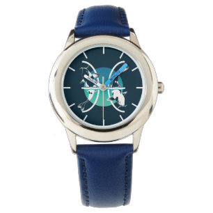 Pisces-symbol - Astrological Zodiac Sign Watch Armbandsur