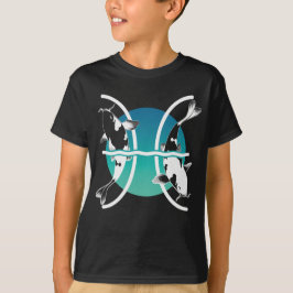 Pisces-symbol - Astrological Zodiac-tecken T Shirt