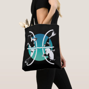Pisces-symbol - Astrological Zodiac-tecken Tygkasse