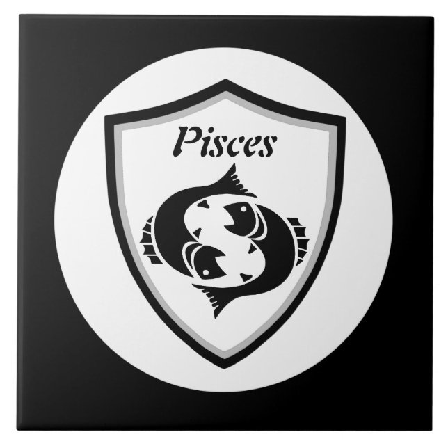 Pisces-symbol       kakelplatta (Framsidan)