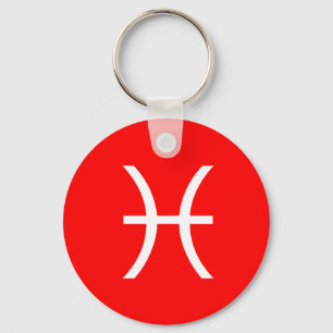 Pisces-symbol Nyckelring