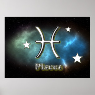 Pisces-symbol Poster