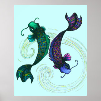 Pisces-symbol Poster