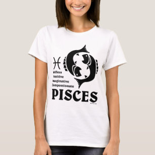 Pisces tänder skjortor t-shirt
