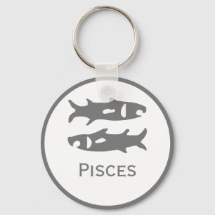 Pisces-tecken för Zodiac Design Nyckelring
