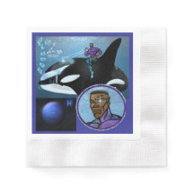 Pisces Theme födelsedagsfest gynnar Bord Napkins.