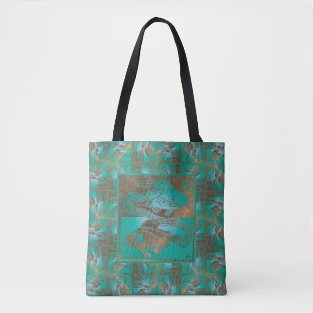 Pisces Tote Bag Tygkasse (Framsida)