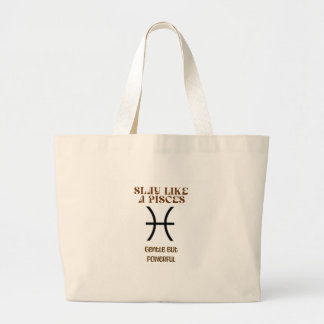 Pisces Tote Bag - Zodiac Gift for Astrology älskar Jumbo Tygkasse