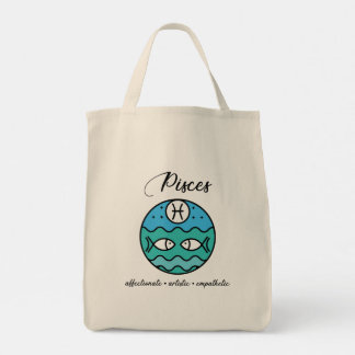 Pisces Tote Tygkasse