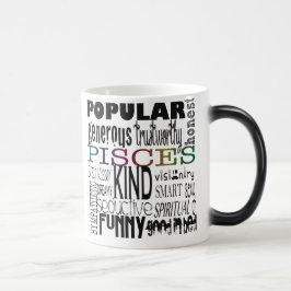 Pisces tunnelbanankonst magisk mugg