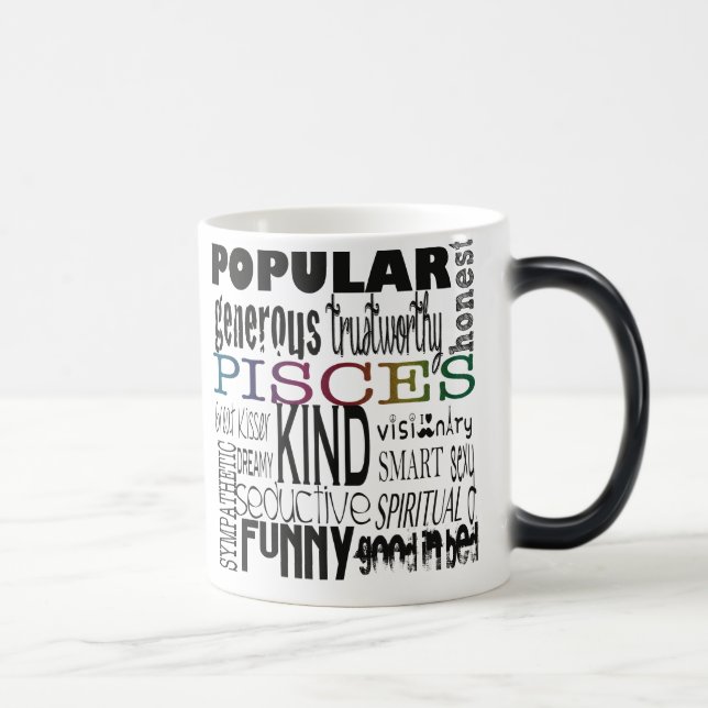 Pisces tunnelbanankonst magisk mugg (Höger)