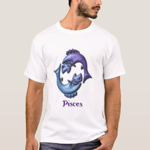 Pisces undertecknar damblåttT-tröja Tröja
