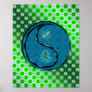 Pisces & Vatten Goat Poster