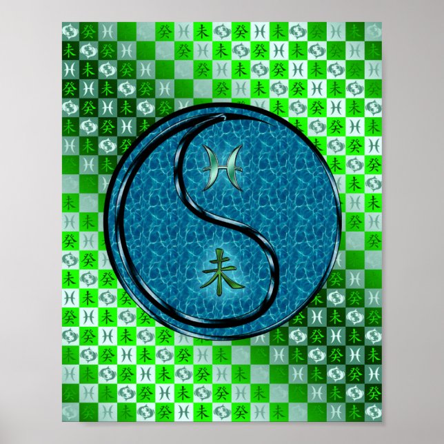 Pisces & Vatten Goat Poster (Framsidan)