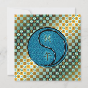 Pisces & Vatten Horse Kort