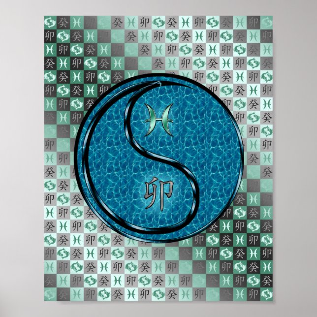 Pisces & Vatten Rabbit Poster (Framsidan)