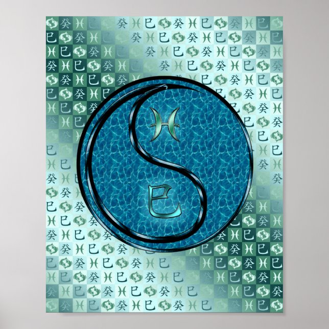 Pisces & Vatten Snake Poster (Framsidan)