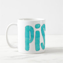 Pisces White Coffee Mugg