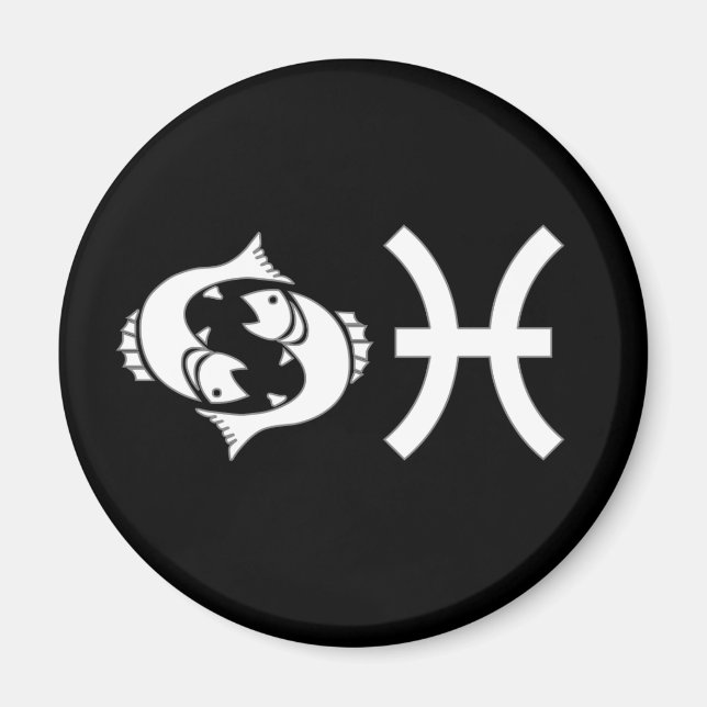 Pisces with Symbol Magnet (Framsidan)