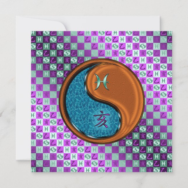 Pisces & Wood Boar Kort (Framsida)