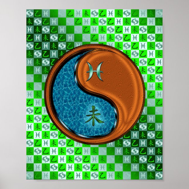 Pisces & Wood Goat Poster (Framsidan)