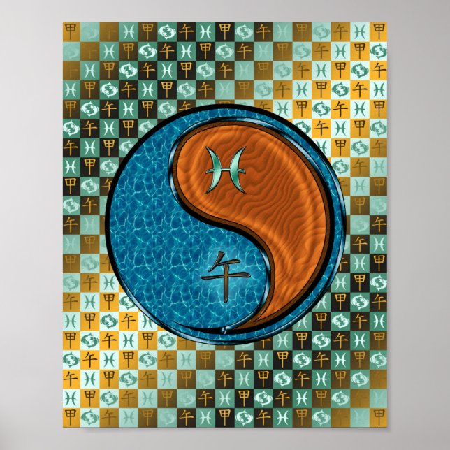 Pisces & Wood Horse Poster (Framsidan)