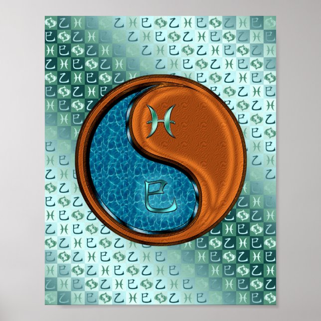 Pisces & Wood Snake Poster (Framsidan)