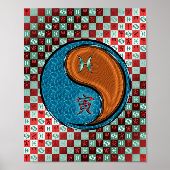 Pisces & Wood Tiger Poster (Framsidan)
