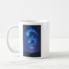 Pisces Zodiac Art – Celestial Fish and Dream Waves Kaffemugg