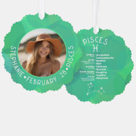 Pisces Zodiac Astrology Photo Anpassningsbar Birth