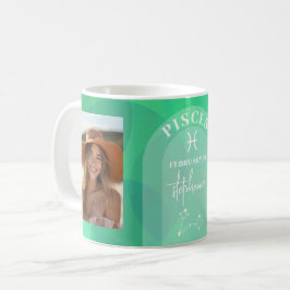 Pisces Zodiac Astrology Photo Anpassningsbar Birth Kaffemugg