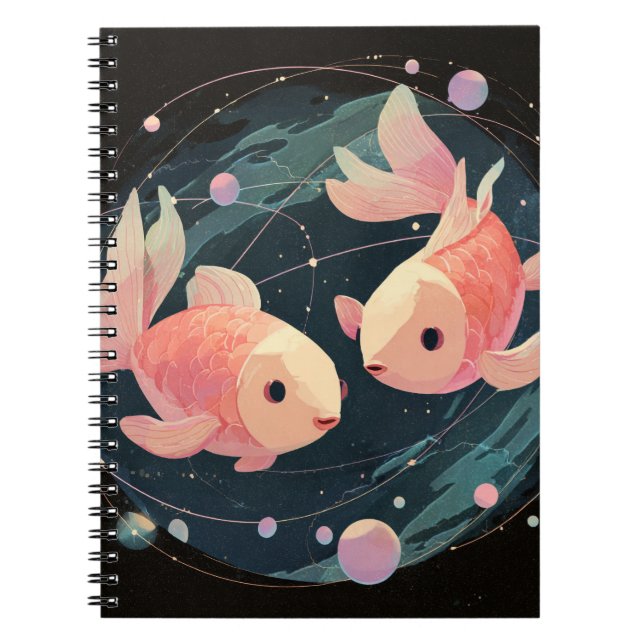 Pisces Zodiac bärbar dator Anteckningsbok (Framsidan)