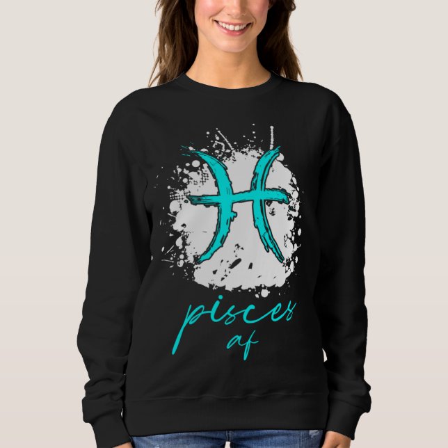 Pisces Zodiac By Berts T Shirt (Framsida)