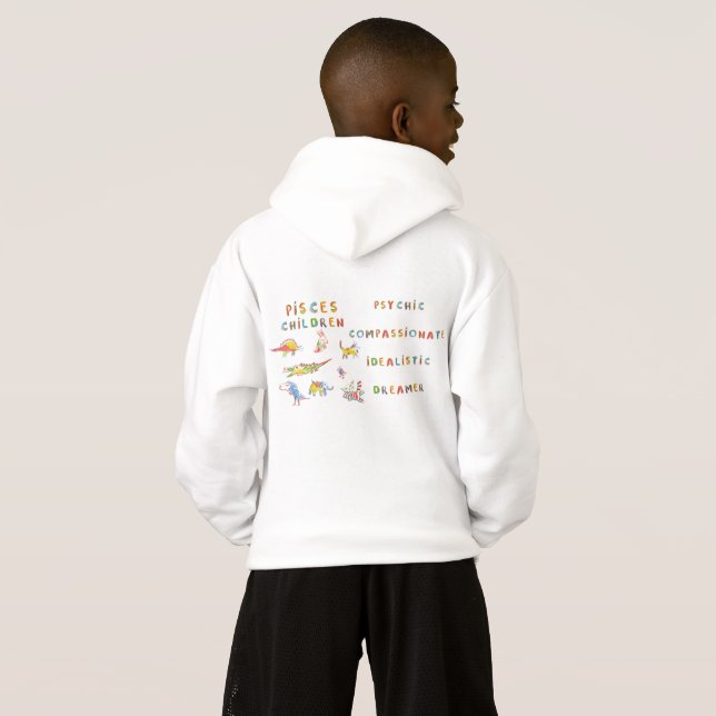 Pisces Zodiac Child T Shirt (Hel baksida)