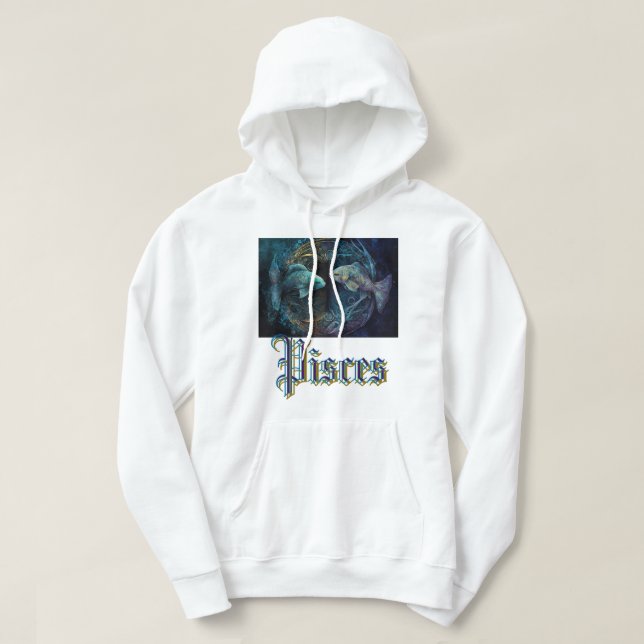 Pisces Zodiac Hoodie (Design framsida)