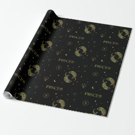 Pisces zodiac horoscope stjärntecken gradient presentpapper