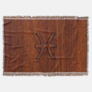 Pisces Zodiac Login Mahogany Wood Stil Mysfilt