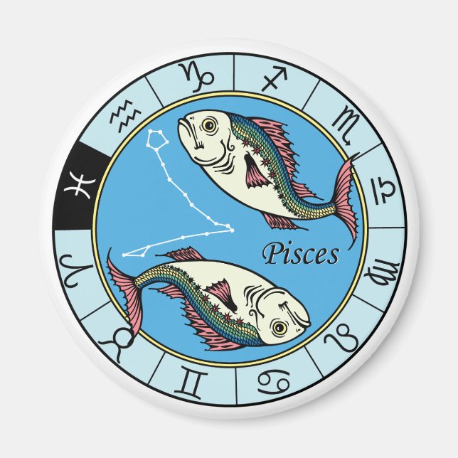 pisces zodiac magnet (Framsidan)