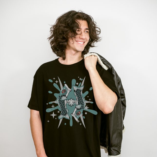 Pisces Zodiac, marastrologi, Stjärntecken Älskare T Shirt (Skapare uppladdad)