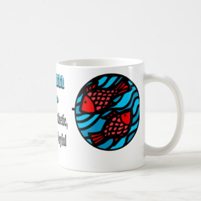 Pisces Zodiac Mors dag-kaffe Mugg (Höger)