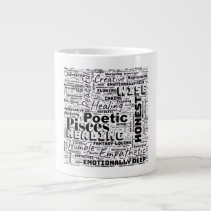 Pisces Zodiac Ord Cloud inspiration Jumbo Mugg